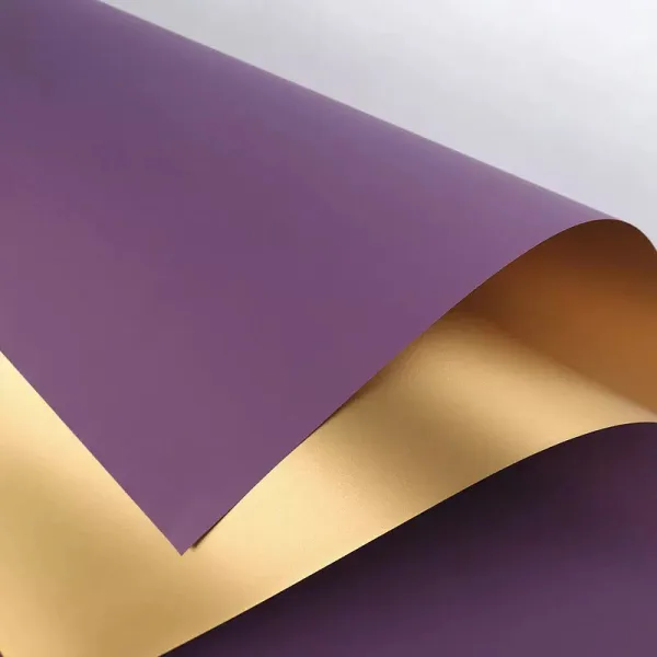 D3(13) Purple with one Gold Frosted (20 Sheets) 58cm x 58cm