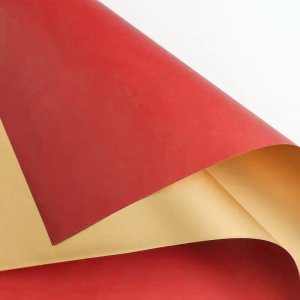 D3(16) Red with one side Gold Frosted (20 Sheets) 58cm x 58cm