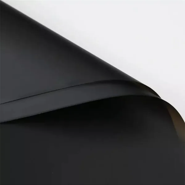 D1(06) Black Frosted Sheet Plain (20 Sheets) 58cm x 58cm