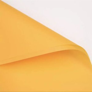 D1(27) Yellow Frosted Sheets Plain (20 Sheets) 58cm x 58cm