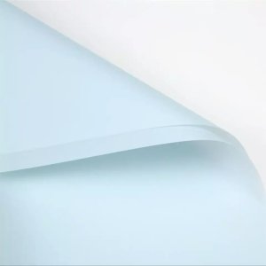 D1(28) Sky Blue Frosted Sheets Plain (20 Sheets) 58cm x 58cm