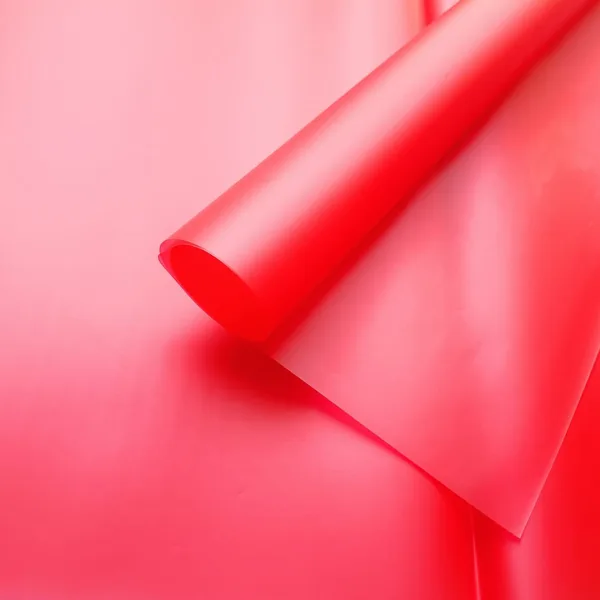D1(31) Red Frosted Sheets Plain (20 Sheets) 58cm x 58cm