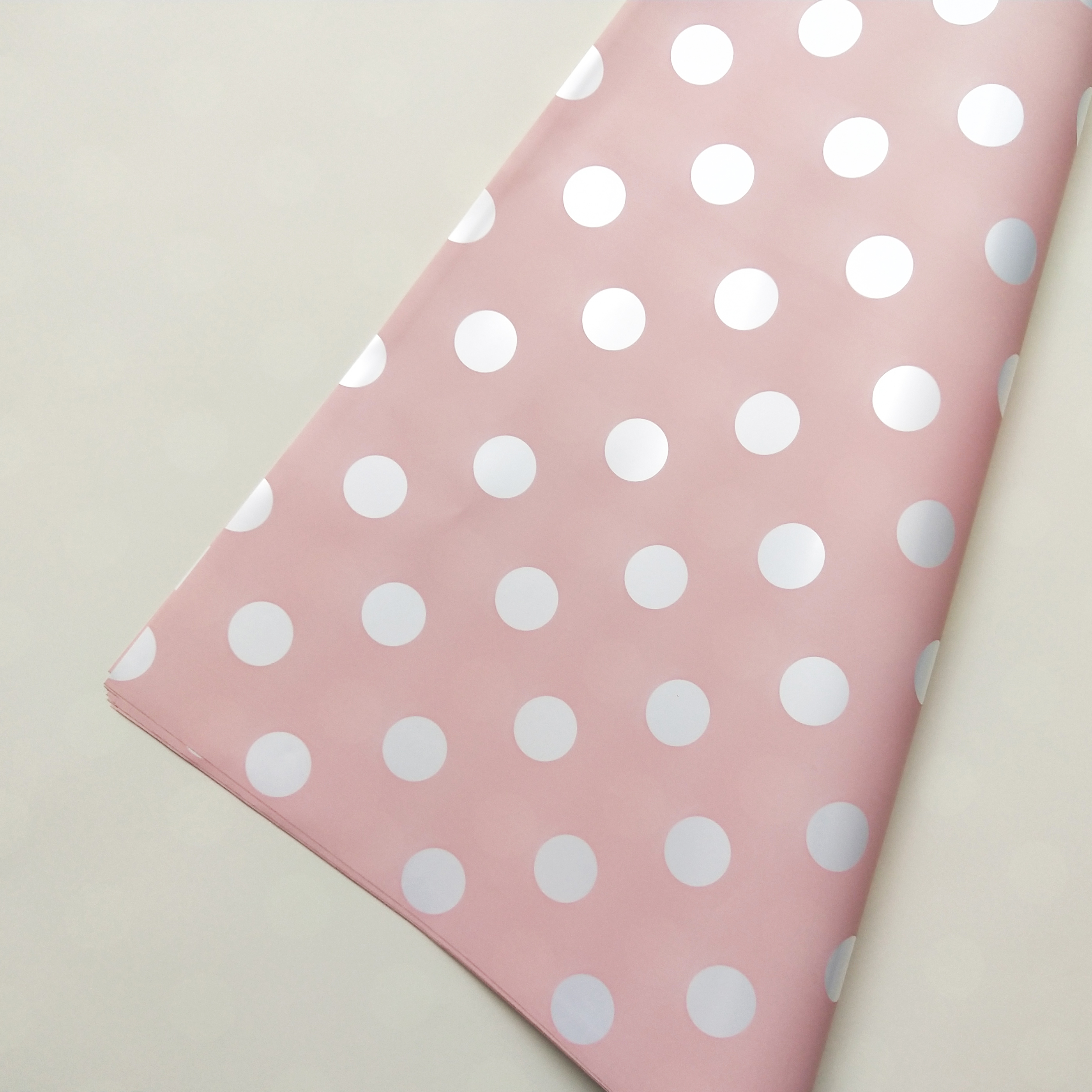 Polka Print Frosted Pink Polka Print Frosted Pink