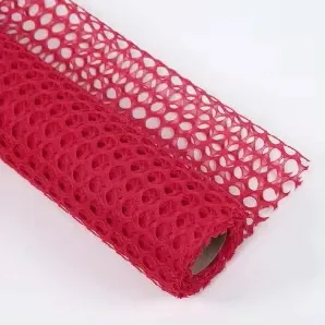Honeycomb Fabric Roll "Red" (1 Roll), Size: 60cm x 5Yards