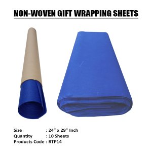 ROYAL BLUE NON-WOVEN TISSUE ROLLS  (10 Sheets) 24"x29" Inch