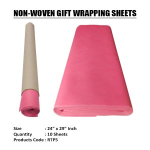 DARK PINK NON-WOVEN TISSUE ROLLS  (10 Sheets) 24"x29" Inch