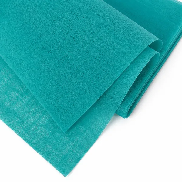 NON-WOVEN TISSUE PACKETS (100 Sheets) 24" x 26" inch "TURQUOISE BLUE "