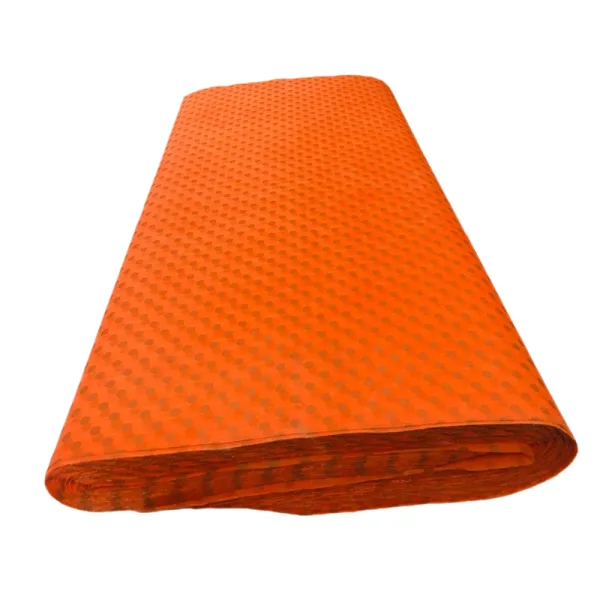 GOLDEN POLKA DOT ON ORANGE NON-WOVEN PACKET (100 Sheets) 24" x 29" inch