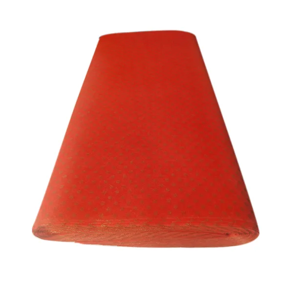 GOLDEN POLKA DOT ON RED NON-WOVEN PACKET (100 Sheets) 24" x 29" inch