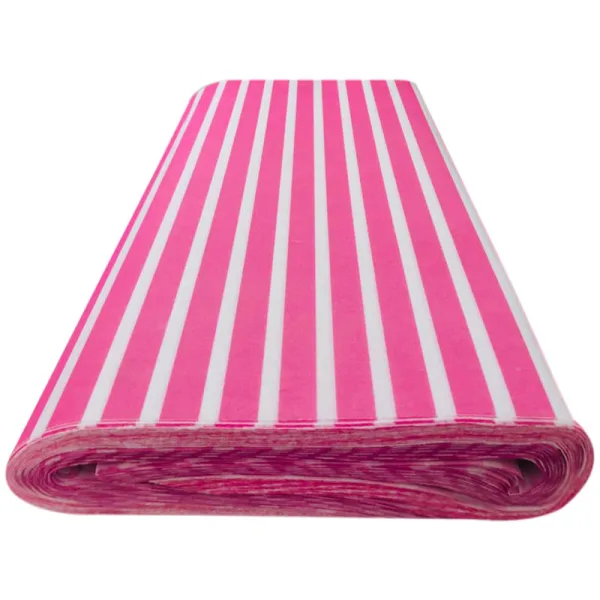 PINK NON-WOVEN STRIPES NON-WOVEN PACKETS (100 Sheets) 24" x 29" inch