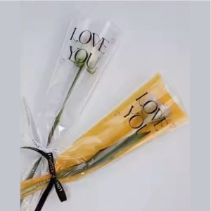 S10 Love You Printed sleeve "Single Rose Packing"
