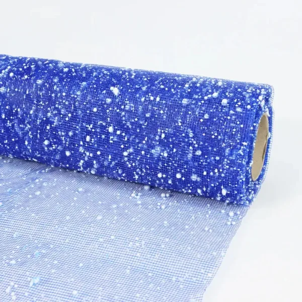 BLUE SNOW FABRIC ROLLS (1 Roll) 19"x 4 Yards
