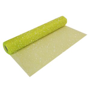 LIME GREEN SNOW FABRIC (1 Roll) 19"x 4 Yards