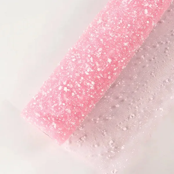 LIGHT PINK SNOW FABRIC (1 Roll) 19" x 4Yards