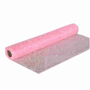 LIGHT PINK SNOW FABRIC (1 Roll) 19" x 4Yards