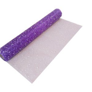 PURPLE SNOW FABRIC (1 Roll) 19"x 4 Yards