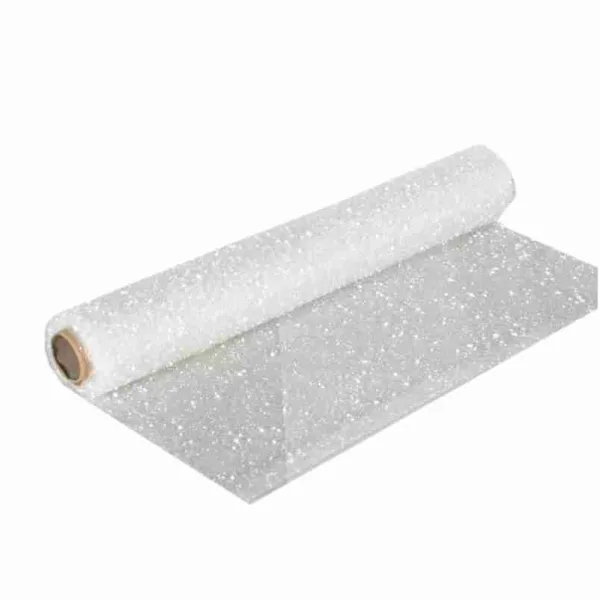WHITE SNOW FABRIC (1 Roll) 19" x 4Yards