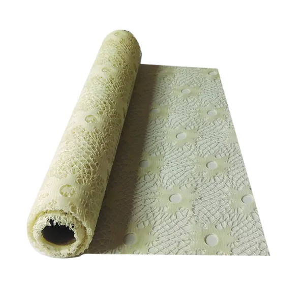 CREAM SPIDER FLOWER NET FABRIC