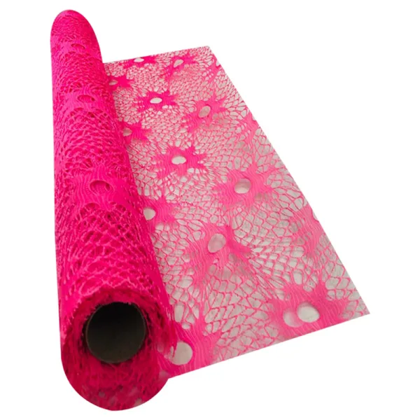 ROSE SPIDER NET FABRIC