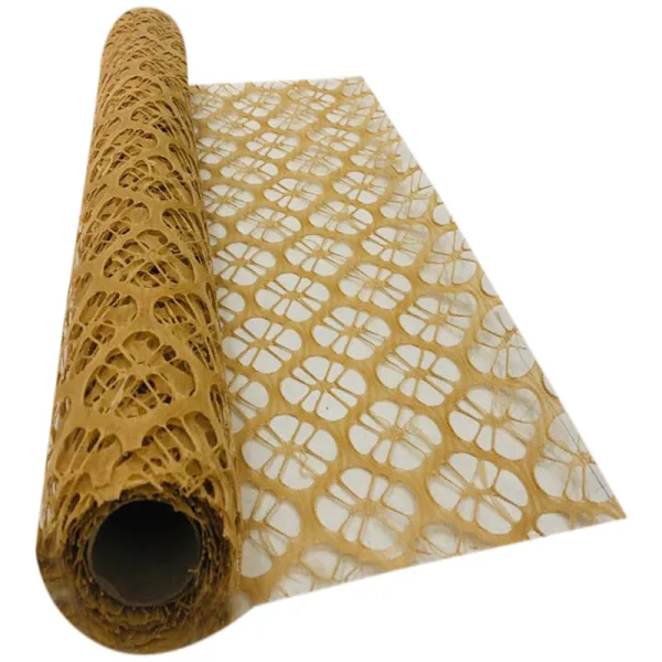 WOOD PENTAGON SPIDER NET FABRIC