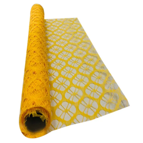 YELLOW PENTAGON SPIDER NET FABRIC